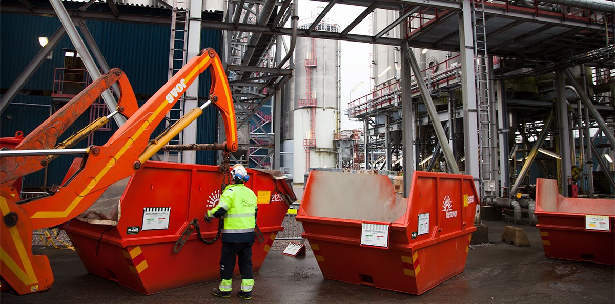 Container lyfts på Borealis